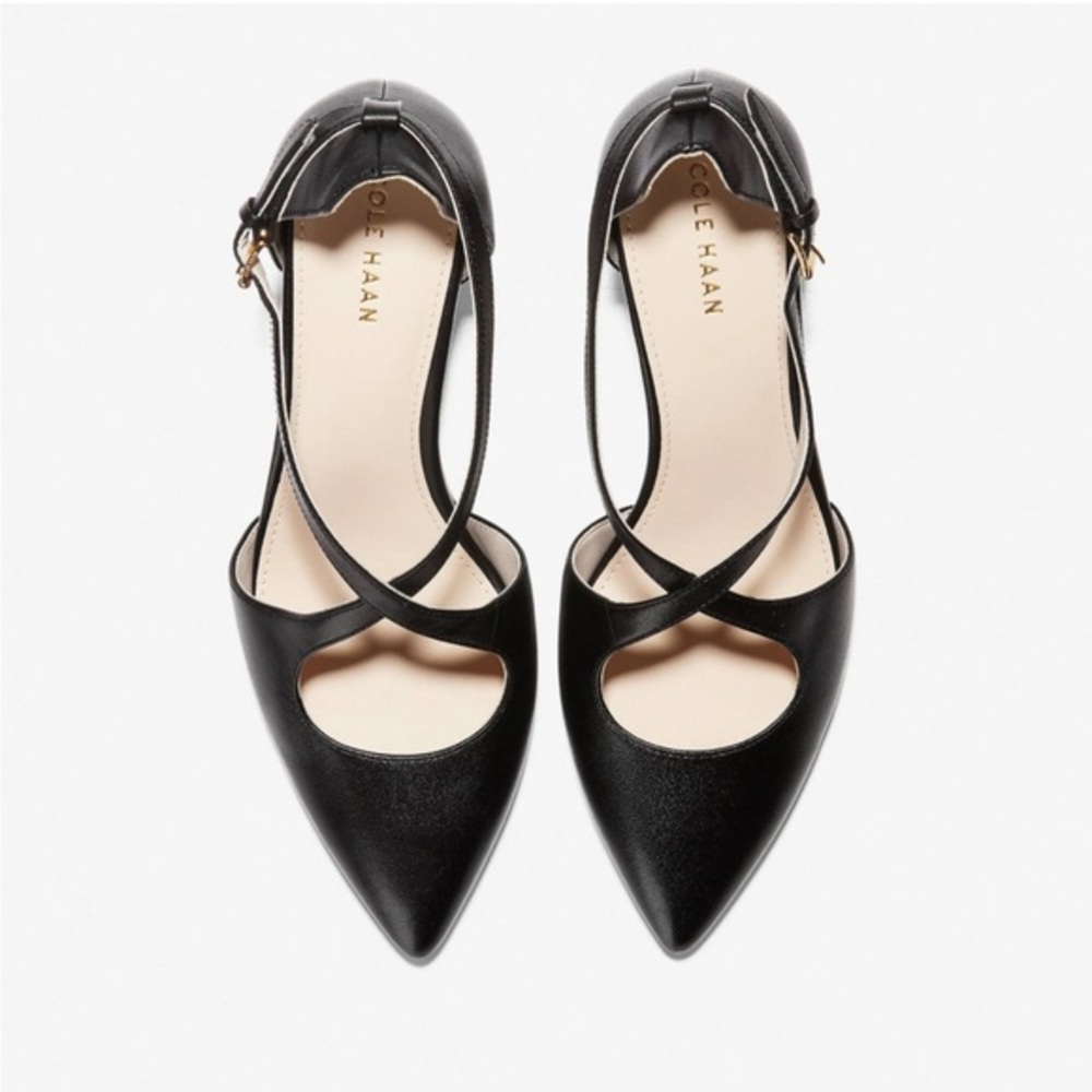 Cole Haan‎ Emberlee Wedge 80 mm in black leather